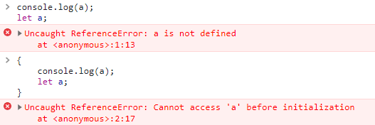 Figure : Chrome Console